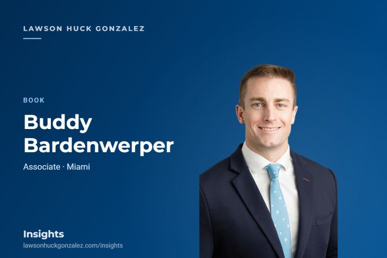 Thomas (Buddy) Bardenwerper, Associate — Lawson Huck Gonzalez Insights
